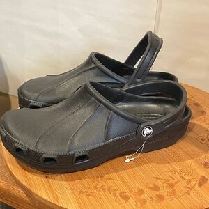 CROCS Black Loafers & Slip-Ons men's size 8 women's size 10 NWOT